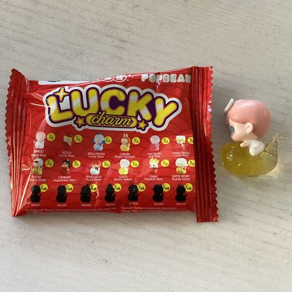 Authentic Pop Mart Pop Bean Lucky Charm Lilios New Open Package - Picture 1 of 6